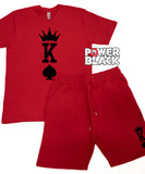 King of Spades (Large Print) Jogger Shorts Set