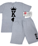 King of Spades (Large Print) Jogger Shorts Set