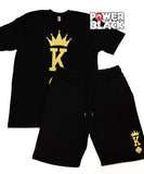 King of Spades (Large Print) Jogger Shorts Set