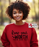 Know Your Worth Sweatshirt
