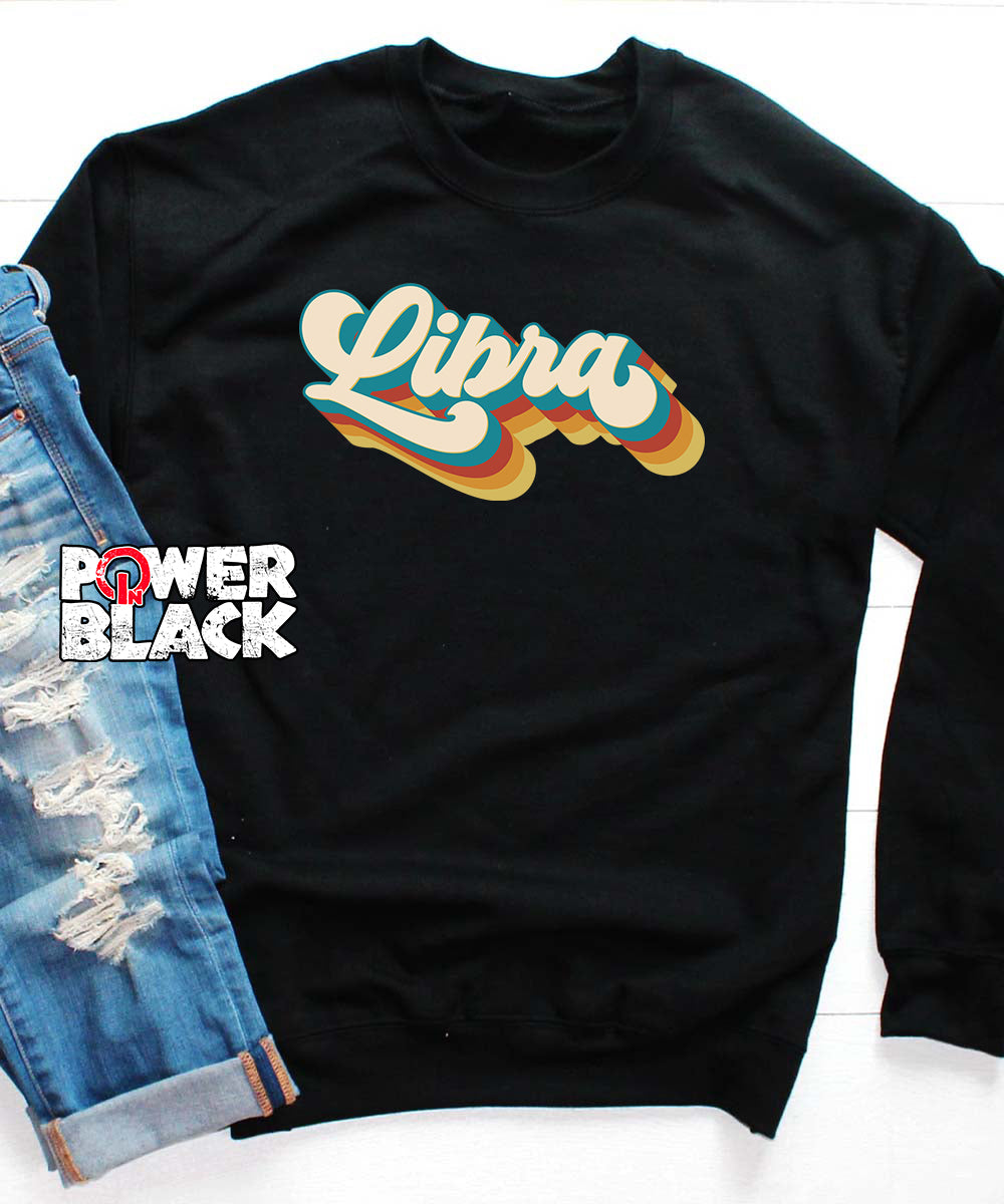 Retro Libra Zodiac Sweatshirt