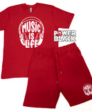 Music Is Life Jogger Shorts Set