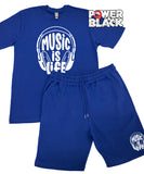 Music Is Life Jogger Shorts Set