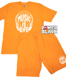 Music Is Life Jogger Shorts Set