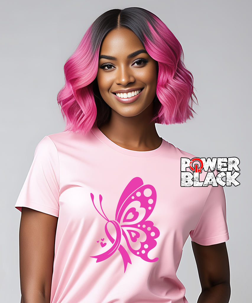 Pink Breast Cancer Butterfly