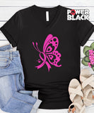 Pink Breast Cancer Butterfly