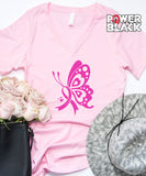 Pink Breast Cancer Butterfly