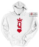 Queen of Hearts (Large Print) Hoodie