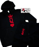 Queen Of Hearts (Large Print) Hoodie Jogger Set