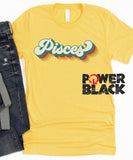 Retro Pisces Zodiac Shirt