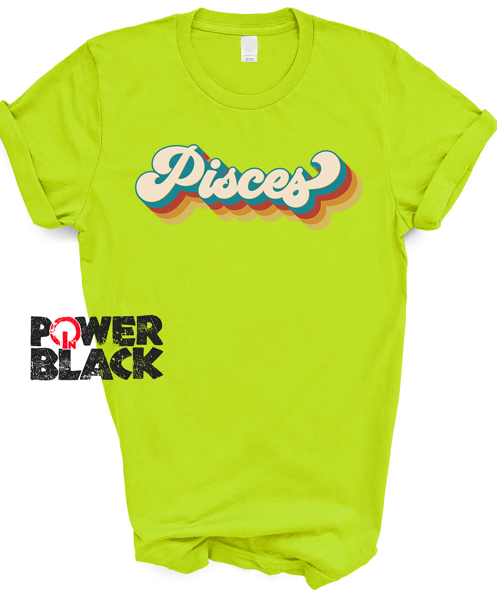 Retro Pisces Zodiac Shirt