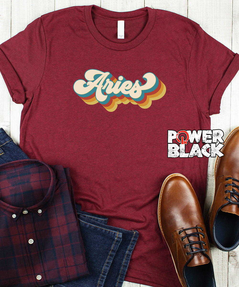 Retro Aries Zodiac Shirt