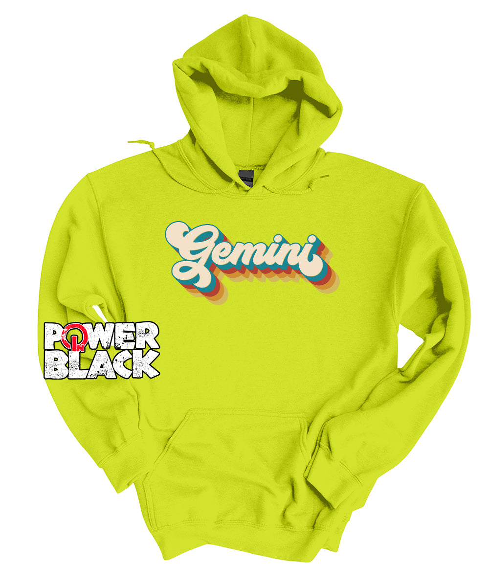 Retro Gemini Zodiac Hoodie