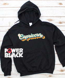 Retro Capricorn Zodiac Hoodie