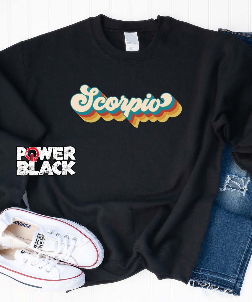 Retro Scorpio Zodiac Sweatshirt