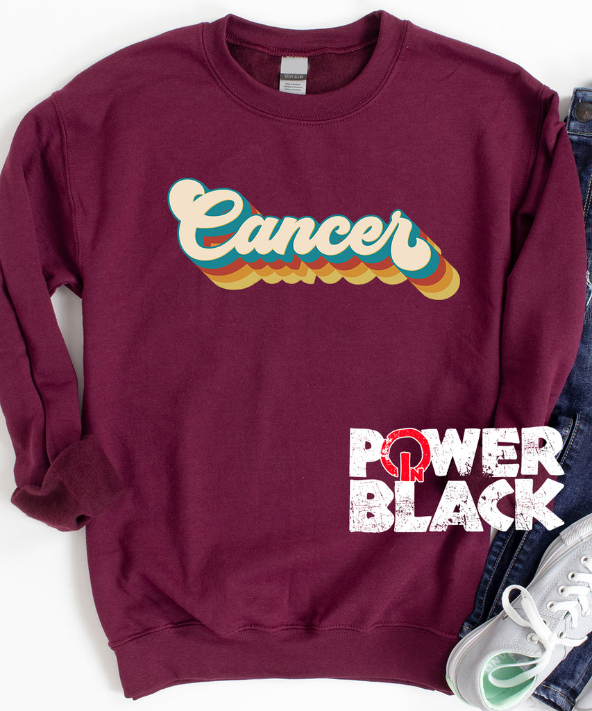Retro Cancer Zodiac Sweatshirt
