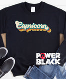 Retro Capricorn Zodiac Sweatshirt