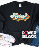 Retro Aries Zodiac Sweatshirt