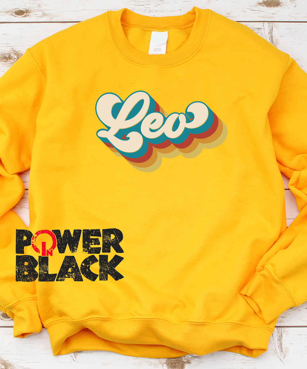 Retro Leo Zodiac Sweatshirt