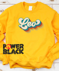 Retro Leo Zodiac Sweatshirt