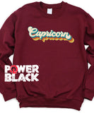 Retro Capricorn Zodiac Sweatshirt