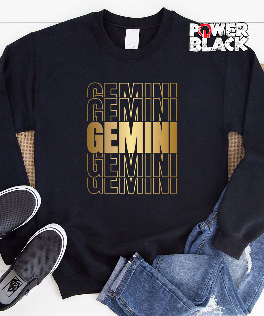 Stacked Gemini Zodiac Sweatshirt