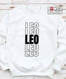 Stacked Leo Zodiac Sweatshirt