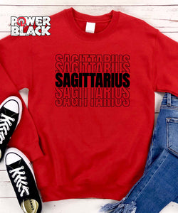 Stacked Sagittarius Zodiac Sweatshirt