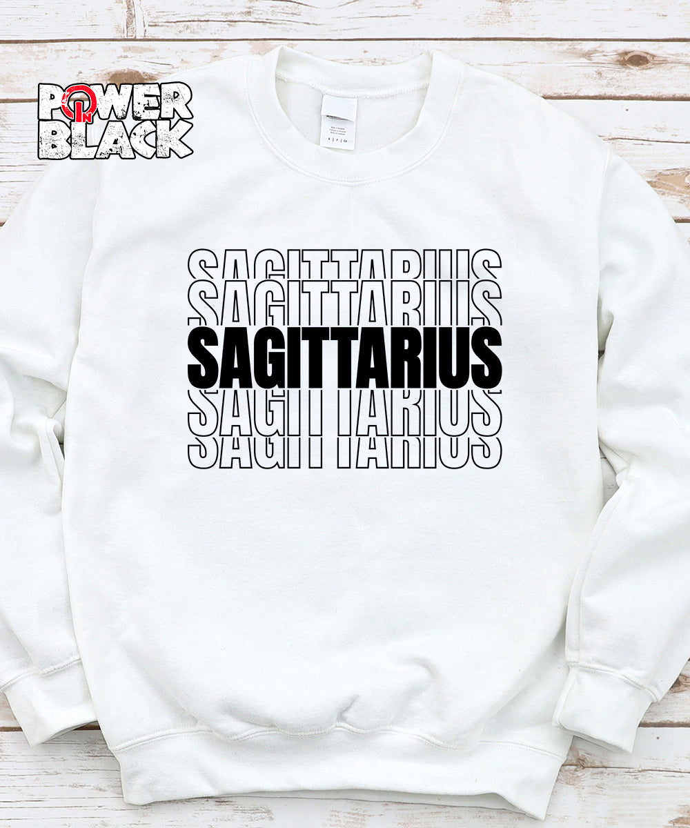 Stacked Sagittarius Zodiac Sweatshirt