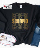 Stacked Scorpio Zodiac Sweatshirt