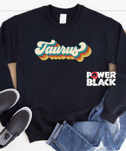 Retro Taurus Zodiac Sweatshirt