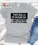 Two Rules of Business