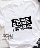 Two Rules of Business