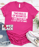 Two Rules of Business