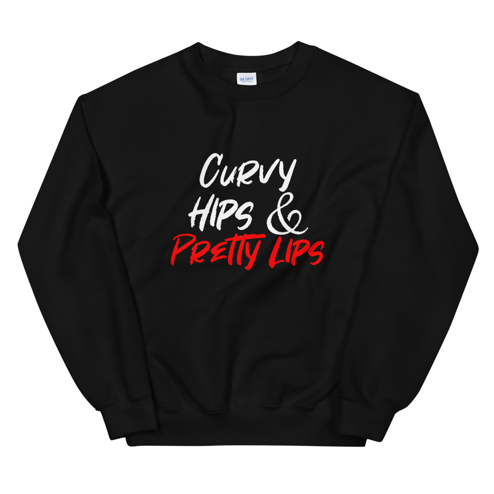 Curvy Hips & Pretty Lips Sweatshirt