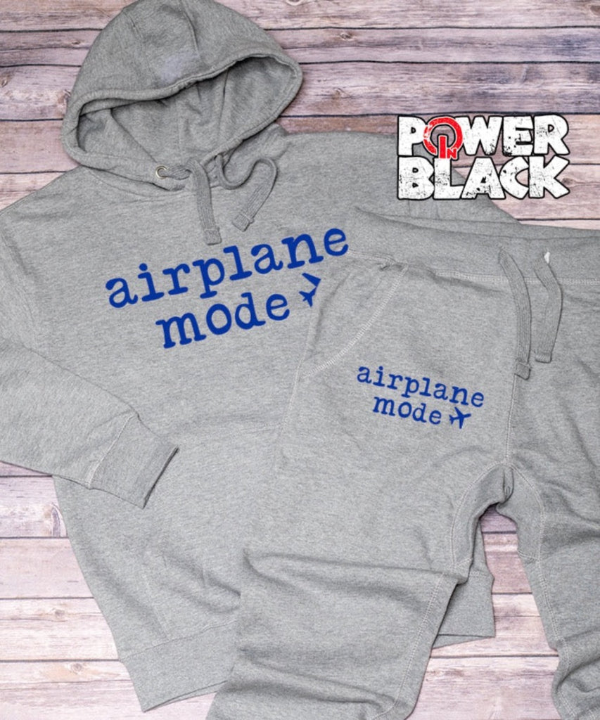 Airplane Mode Hoodie Jogger Set
