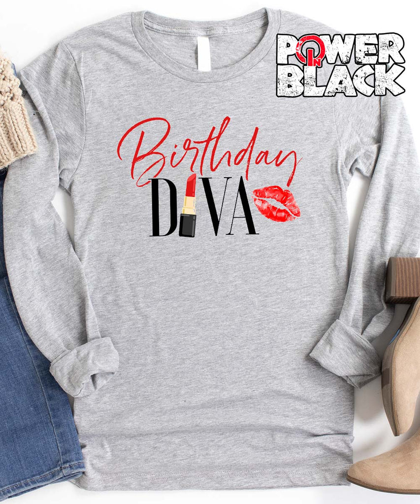 Birthday Diva Long Sleeve