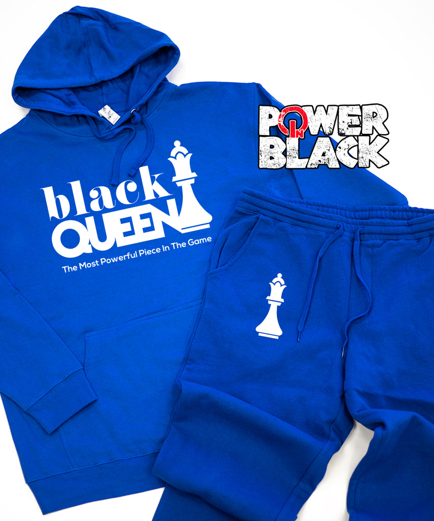 Black Queen Hoodie Jogger Set