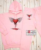 Bleeding Heart Hoodie Jogger Set