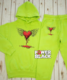 Bleeding Heart Hoodie Jogger Set
