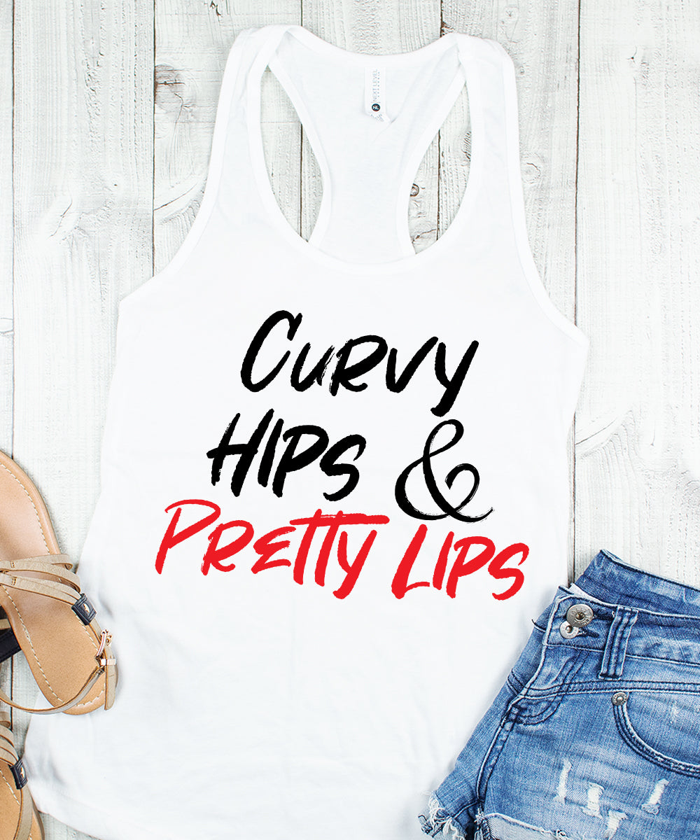 Curvy Hips & Pretty Lips Tank