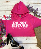 Crop Hoodie - Do Not Disturb