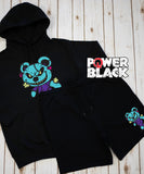 Evil Teddy Hoodie Jogger Shorts Set