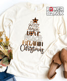Joy Hope Melanin Christmas Long Sleeve