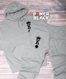 King Of Spades (Front & Back Print) Hoodie Jogger Set