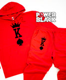 King of Spades (Large Print) Premium Hoodie Jogger Set