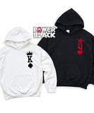 King of Spades and Queen of Hearts (Front and Back Print) Hoodie Set