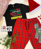 Kwanzaa Principles Plaid Pajama Set