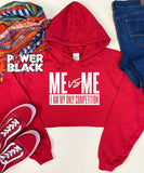 Crop Hoodie - Me Vs Me