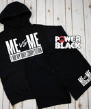 Me Vs Me Hoodie Jogger Shorts Set